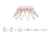 Harris, 30cm Non-Electric Rose Gold Adjustable & Flexible Shade