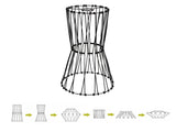 Harris, 30cm Non-Electric Matt Black Adjustable & Flexible Shade