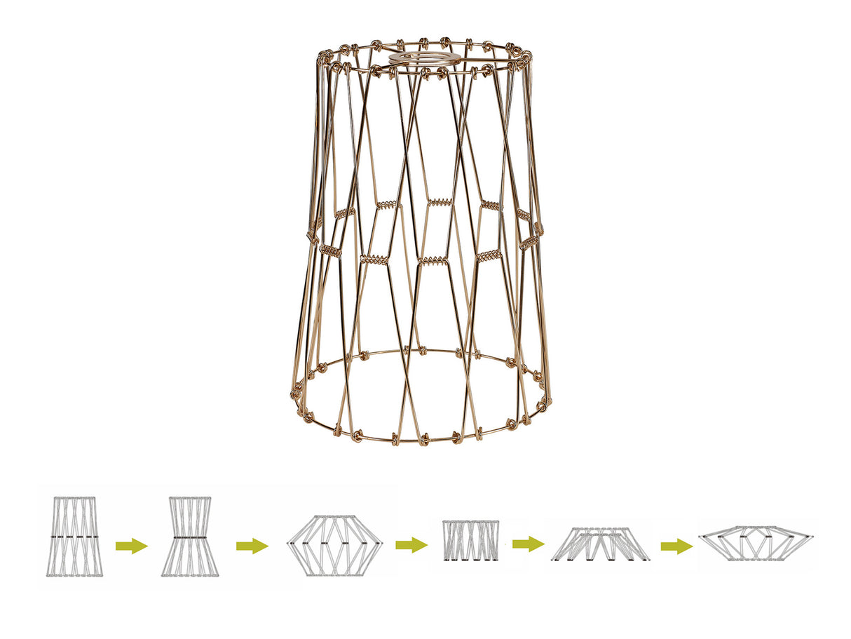 Harris, 30cm Non-Electric French Gold Adjustable & Flexible Shade