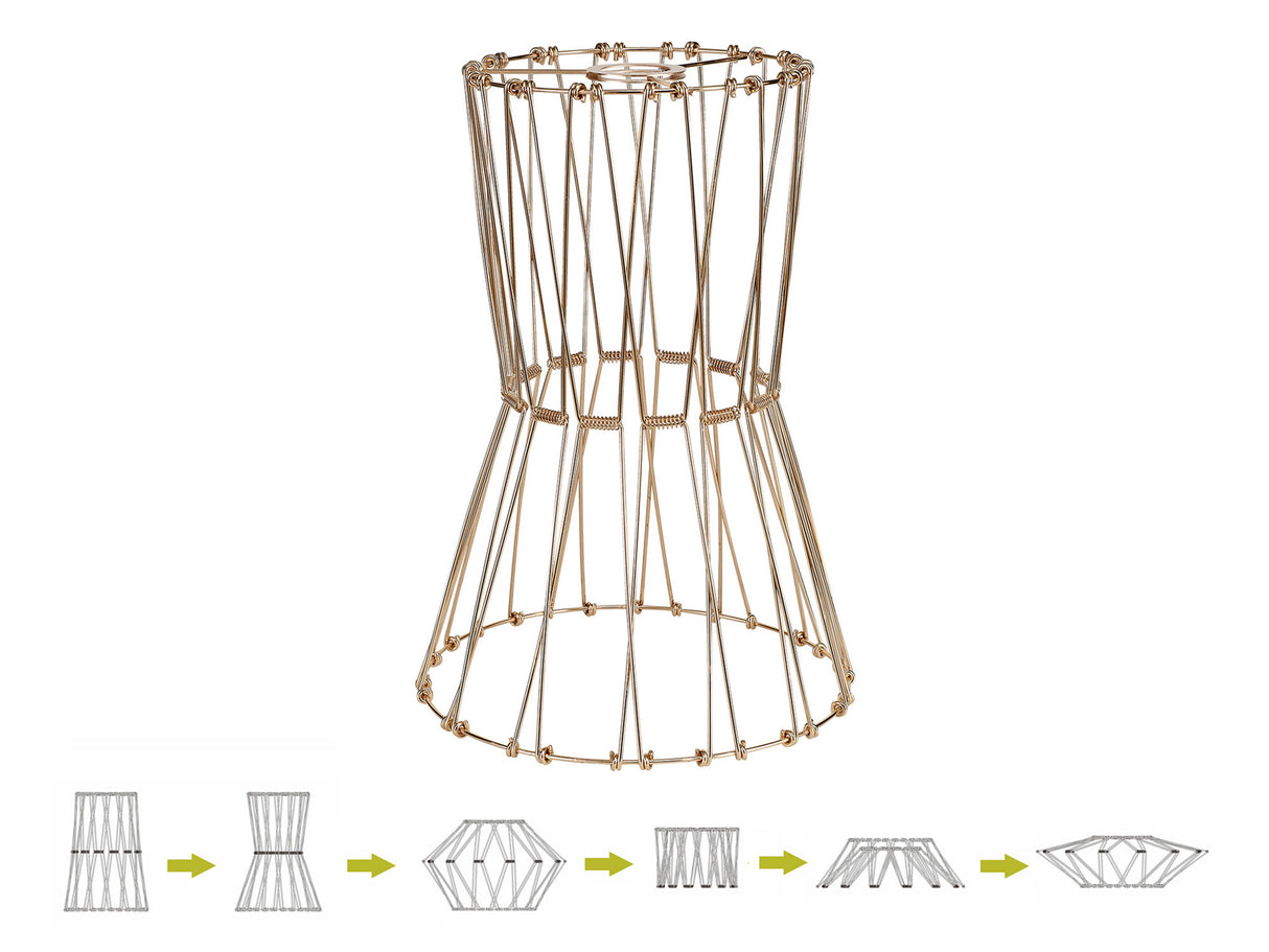 Harris, 40cm Non-Electric French Gold Adjustable & Flexible Shade
