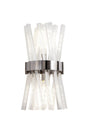 Harris 2 x E14, Wall Light E14, Polished Nickel/Clear Glass