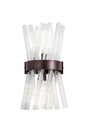 Harris 2 x E14, Wall Light E14, Brown Oxide/Clear Glass
