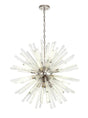 Harris 16 x E27, Round Pendant Polished Nickel/Clear Glass