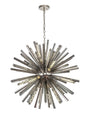 Harris 16 x E27, Round Pendant Polished Nickel/Smoke Glass