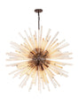 Harris 32 x E27, Round Pendant Brown Oxide/Champagne Glass