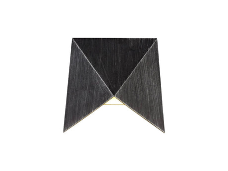 Hauser Wall Lamp, 7W LED, 3000K, IP54, Black/Silver