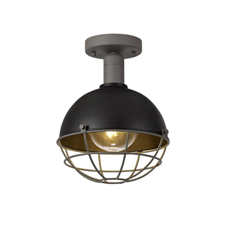Hegan Ceiling, 1 x E27, IP65, Matt Black/Grey