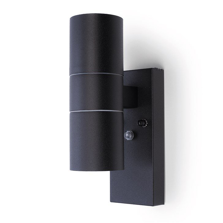 Hispec Up and Down Wall Light with Photocell Sensor
