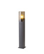 Hjelde 60cm Post Lamp 1 x E27, IP44, Grey/Smoke