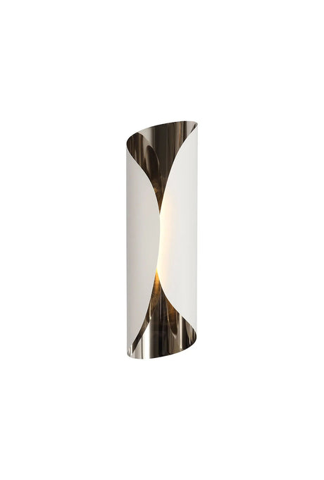 Holton Wall Lamp, 7W LED, 3000K, Sand White/Polished Chrome