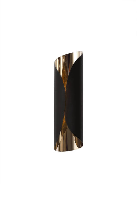 Holton Wall Lamp, 7W LED, 3000K, Sand Black/Polished Chrome