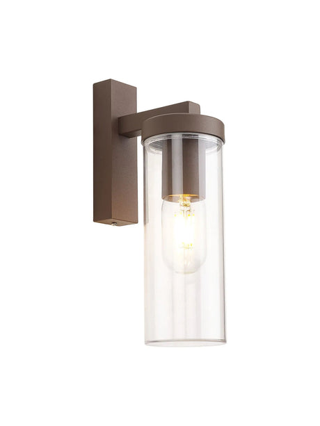 Huggins Wall Lamp 1 Light IP54 Dark Brown