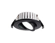 Hume, 7W, Triac Dimmable CCT LED Fire Rated Adjustable Downlight, Matt Black, Cut Out: 70mm, 60°, DRIVER INC., IP65