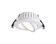 Hume, 7W, Triac Dimmable CCT LED Fire Rated Adjustable Downlight, Matt White, Cut Out: 70mm, 60°, DRIVER INC., IP65