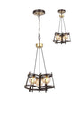 Hurst Pendant 3 Drop, 3 x G9, Brown Oxide/Bronze/Cognac Glass