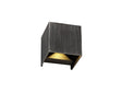 Jessup Up & Downward Lighting Wall Lamp, 2 x 3W LED, 3000K, IP54, Black/Silver