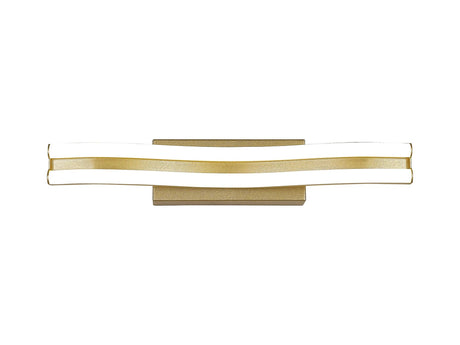 Johnston 40cm Linear Wall Lamp, 1 x 16W LED, 3500K, 1041lm, Sand Gold
