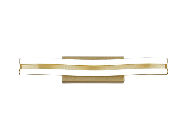 Johnston 40cm Linear Wall Lamp, 1 x 16W LED, 3500K, 1041lm, Sand Gold