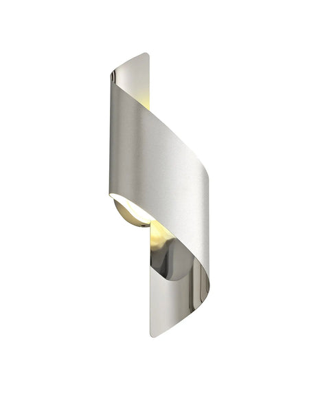 Kachosa Wall Lamp Small, 8W LED, 3000K, Silver/Polished Chrome