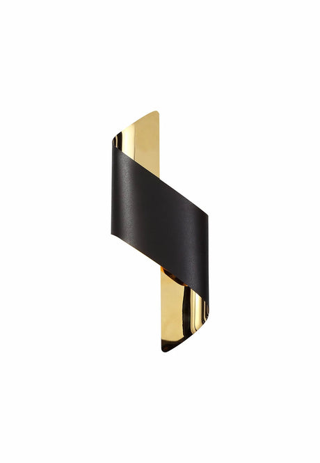 Kachosa Wall Lamp Small, 8W LED, 3000K,Sand Black/Gold
