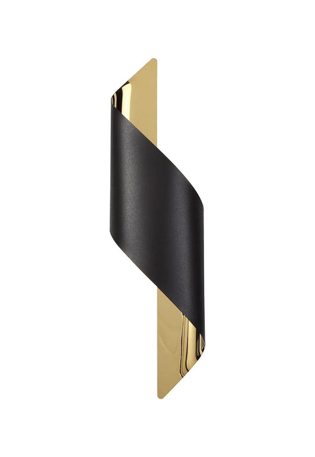 Kachosa Wall Lamp Large, 8W LED, 3000K, Sand Black/Gold