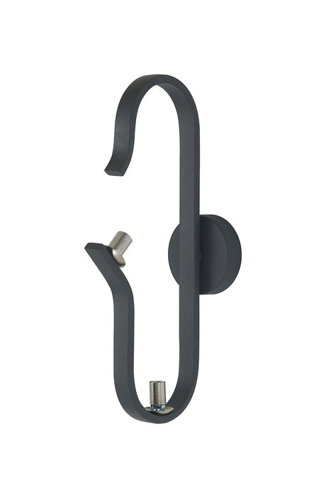 Kelly Wall Lamp, 2 Light G9, Graphite/Satin Nickel