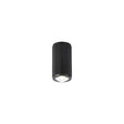 Khazri Ribbed Line Ceiling  With Dome Acrylic Shade,  1 x GU10, IP54, Black/Clear/Frosted