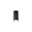 Khazri Diamond Pattern Ceiling  With Dome Acrylic Shade,  1 x GU10, IP54, Black/Clear/Frosted