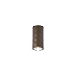Khazri Diamond Pattern Ceiling  With Dome Acrylic Shade,  1 x GU10, IP54, Dark Brown/Clear/Frosted