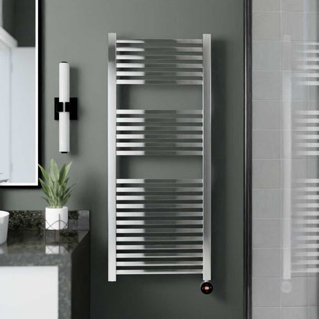 Ecostrad Cube TriQ WiFi 600W Electric Towel Rail – Chrome – CU-3Q-60-C