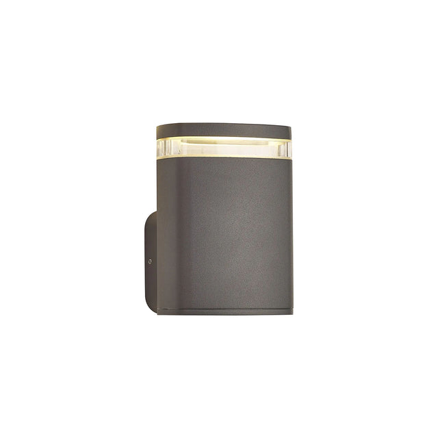 Latchford Wall Lamp 1 x GU10, IP54, Grey/Clear