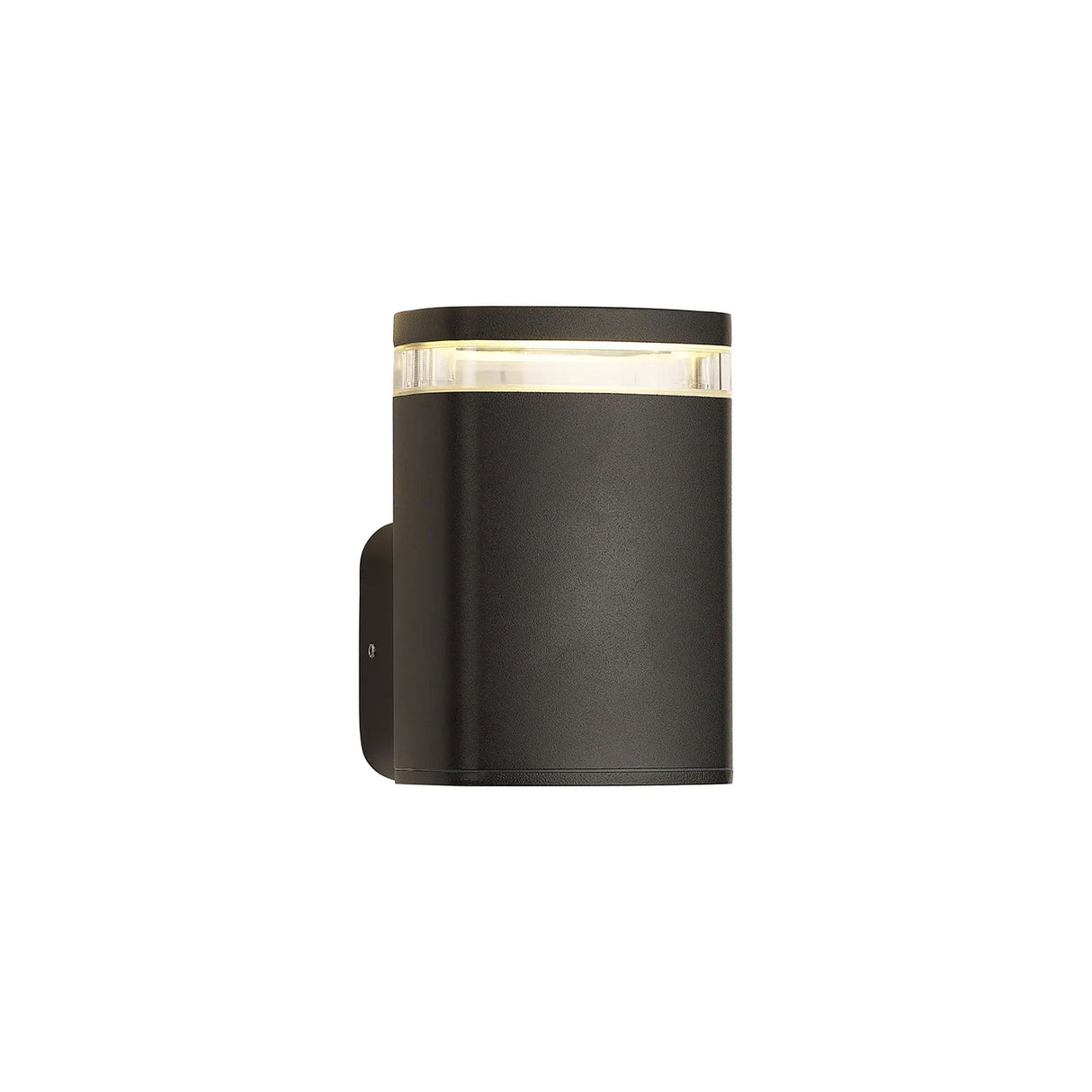 Latchford Wall Lamp 1 x GU10, IP54, Matt Black/Clear