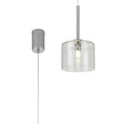 Lathen Single Pendant 2m, 1 x G9, Polished Chrome/Clear Type C Shade