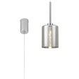 Lathen Single Pendant 2m, 1 x G9, Polished Chrome/Chrome Lined Type B Shade