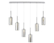 Lathen Linear Pendant 2m, 6 x G9, Polished Chrome/Chrome Type A Shade