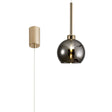 Lathen Single Pendant 2m, 1 x G9, French Gold/Chrome Type F Shade