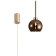 Lathen Single Pendant 2m, 1 x G9, French Gold/Copper Type F Shade