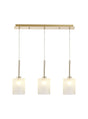 Lathen Linear Pendant 2m, 3 x G9, French Gold/Frosted Type B Shade