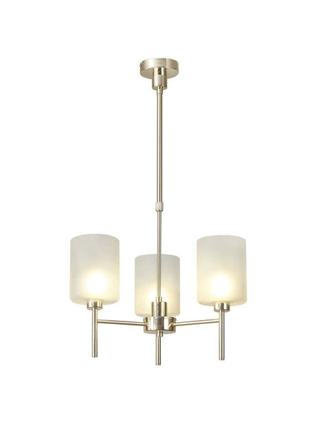 Lathen Telescopic/Semi Flush, 3 x G9, French Gold/Frosted Type B Shade