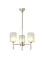 Lathen Telescopic/Semi Flush, 3 x G9, French Gold/Frosted Type B Shade
