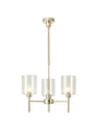 Lathen Telescopic/Semi Flush, 3 x G9, French Gold/Clear Type B Shade