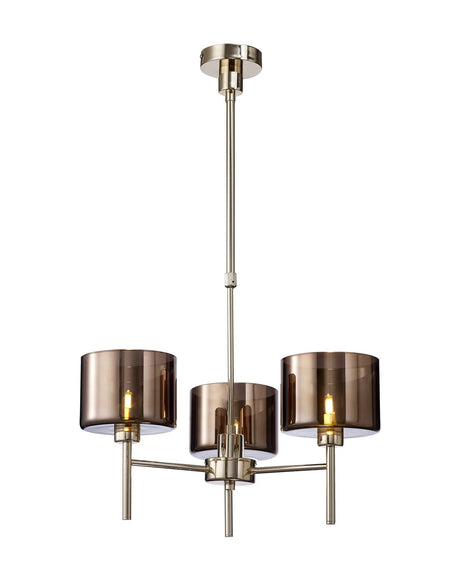 Lathen Telescopic/Semi Flush, 3 x G9, French Gold/Copper Type C Shade