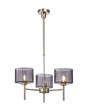 Lathen Telescopic/Semi Flush, 3 x G9, French Gold/Smoked Type C Shade