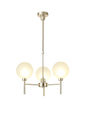 Lathen Telescopic/Semi Flush, 3 x G9, French Gold/Frosted Type G Shade