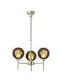 Lathen Telescopic/Semi Flush, 3 x G9, French Gold/Copper/Frosted Type G Shade
