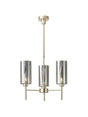 Lathen Telescopic/Semi Flush, 3 x G9, French Gold/Chrome Lined Type A Shade