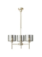 Lathen Telescopic/Semi Flush, 3 x G9, French Gold/Chrome Lined Type C Shade