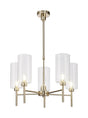 Lathen Telescopic/Semi Flush, 5 x G9, French Gold/Clear Type A Shade