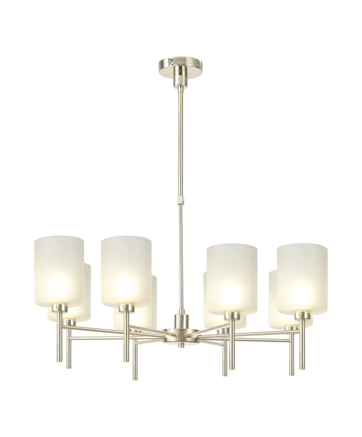 Lathen Telescopic/Semi Flush, 8 x G9, French Gold/Frosted Type B Shade