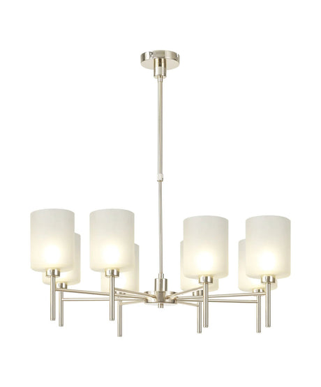 Lathen Telescopic/Semi Flush, 8 x G9, French Gold/Frosted Type B Shade
